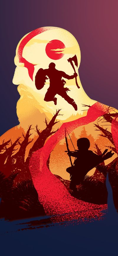 Fond d'écran iPhone God Ofwar 4 4k
