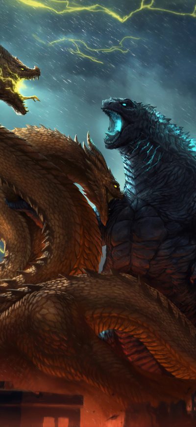 Fond d'écran iPhone Godzilla King Of The Monsters Fanposter 4k