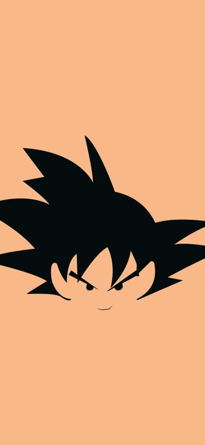 Fond d'écran iPhone Goku Flat Minimal 8k