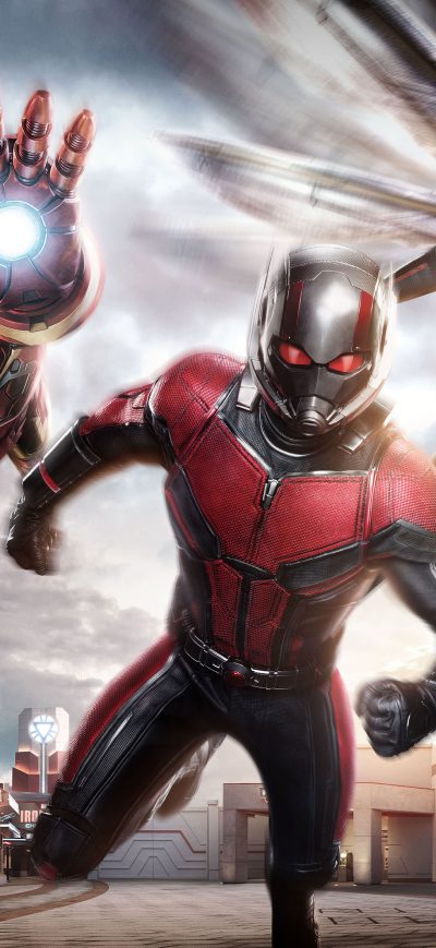 Fond d'écran iPhone Iron Man Ant Man Wasp 4k