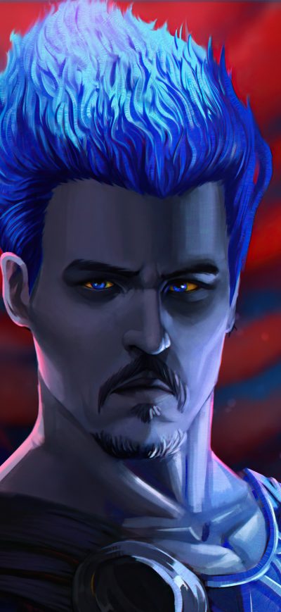 Fond d'écran iPhone Jonny Depp As Hades 4k