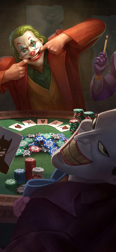 Fond d'écran Joker Poker sur iPhone