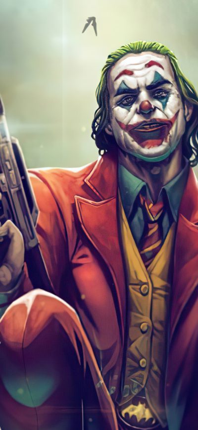 Fond d'écran iPhone Joker With Gun Up 4k