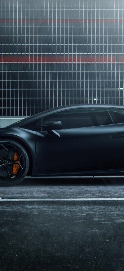 Fond d'écran iPhone Lamborghini Huracan Road Side 4k