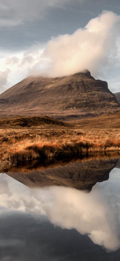 Fond d'écran iPhone Reflections At Quinag Mountains 5k