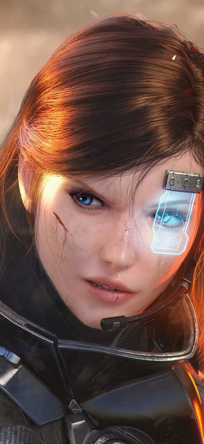 Fond d'écran iPhone Warrior Girl Scifi In War 4k