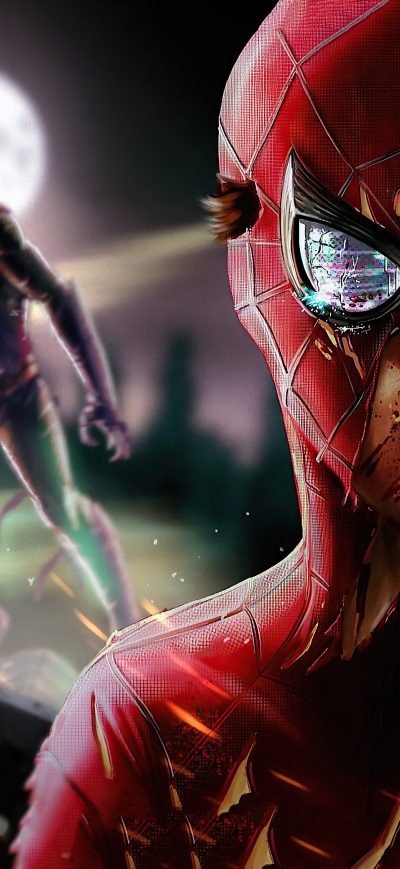 Fond d'écran iPhone MCU SPIDER MAN VS GREEN GOBLIN