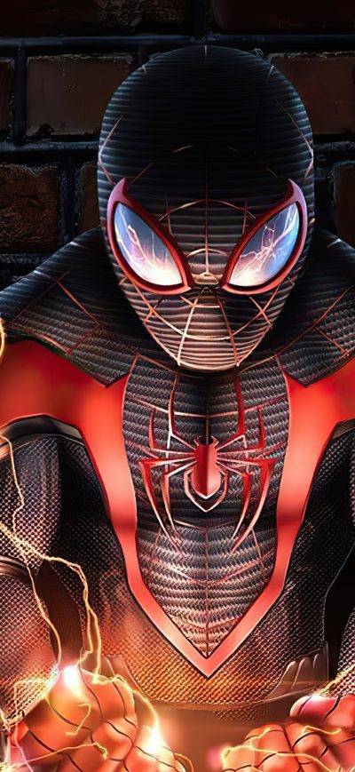 Fond d'écran iPhone 2020 Spider Man Miles 4k Artwork