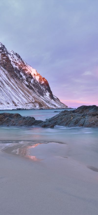 Fond d'écran iPhone First Sunrise At Lofoten 5k