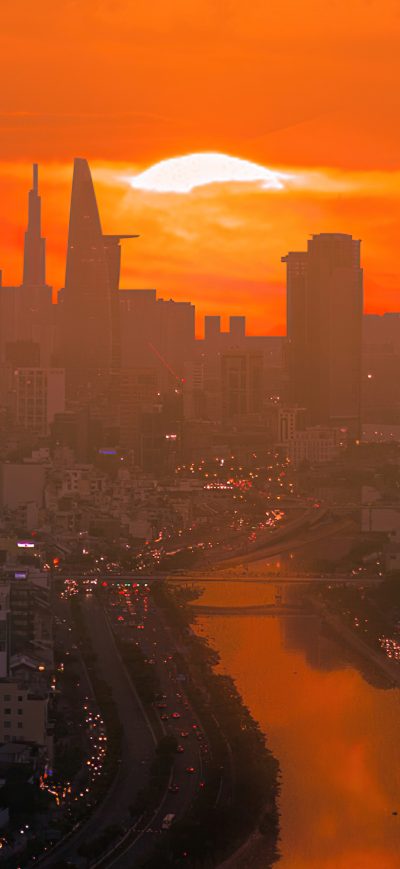 Fond d'écran iPhone Sunset Soul City 4k