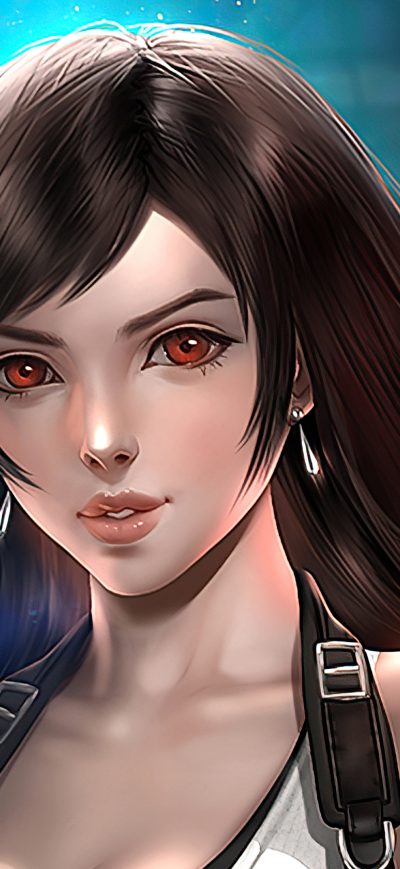 Fond d'écran iPhone Tifa Lockhart Fantasy Art 4k