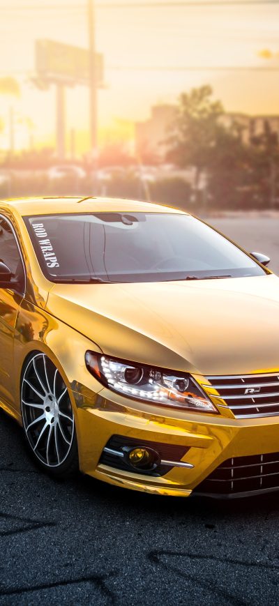 Fond d'écran iPhone Volkswagen Passat Gold Wrap
