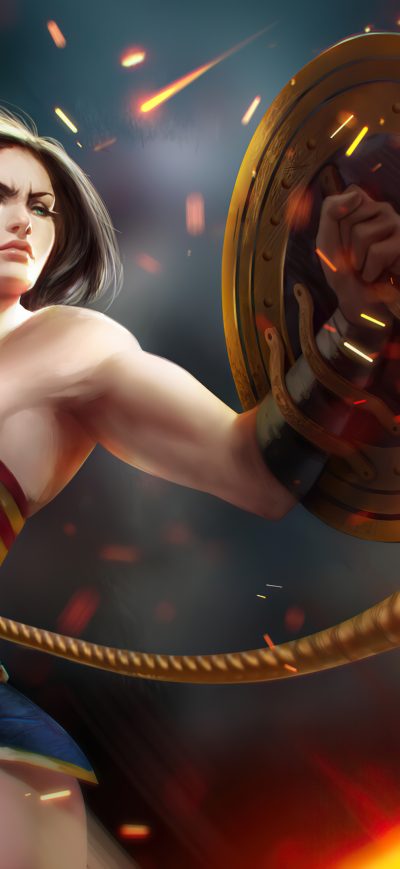 Fond d'écran iPhone Wonder Woman Warrior 4k 2020