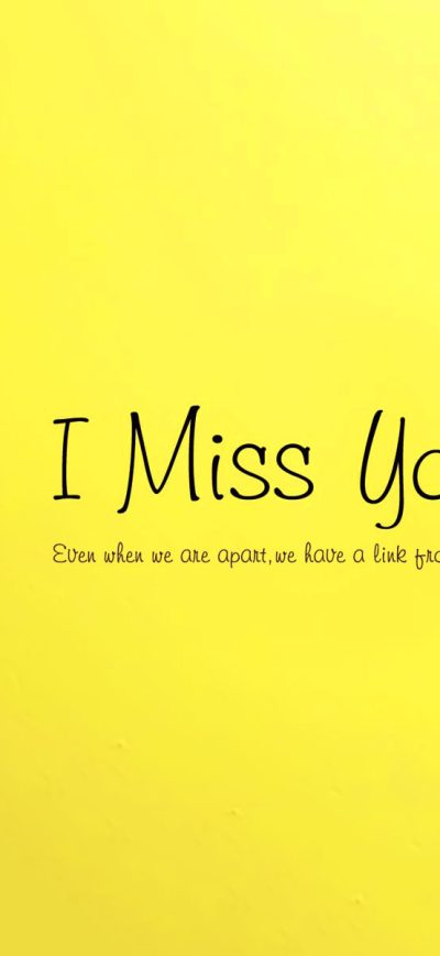Fond d'écran I Miss You sur iPhone
