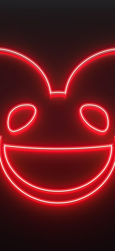 Fond d'écran iPhone Deadmau5 Neon Logo 4k