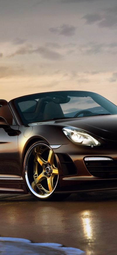 Fond d'écran iPhone Black Custom Porsche