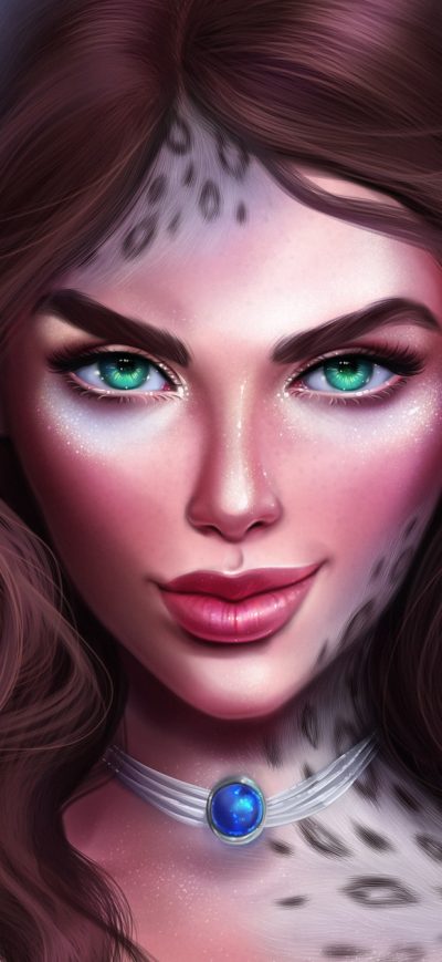 Fond d'écran iPhone Green Eyes Fantasy Girl