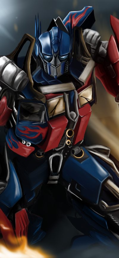 Fond d'écran iPhone Optimus Prime Painting 4k
