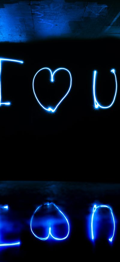 Fond d'écran iPhone I Love You Light Streaks Long Exposure