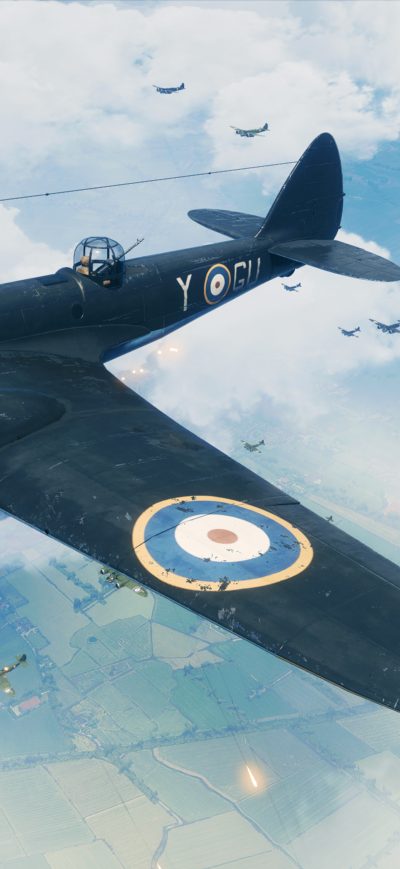 Fond d'écran iPhone Battlefield V Plane Fight 5k