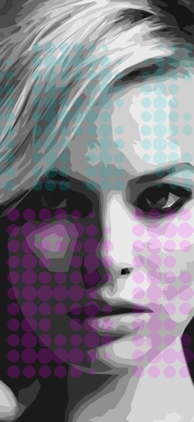 Fond d'écran Margot Robbie Artwork sur iPhone