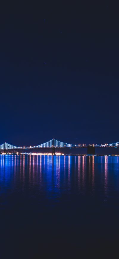 Fond d'écran Bridge Night Reflection sur iPhone