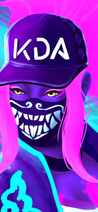 Fond d'écran Kda Akali Chroma sur iPhone