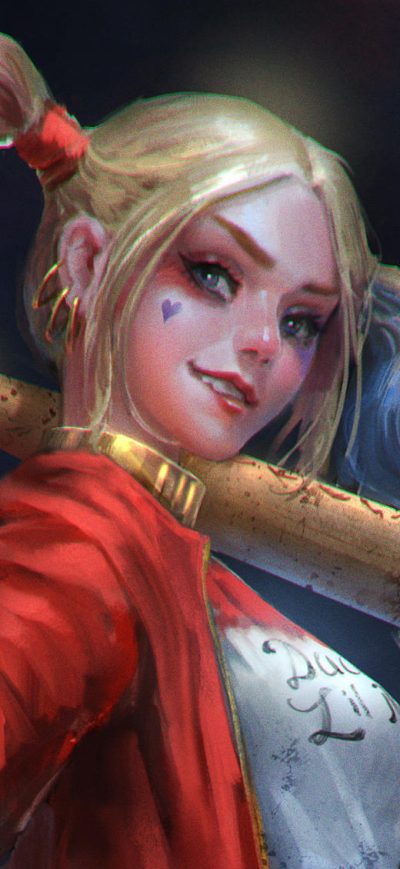 Fond d'écran iPhone Harley Quinn Sketch Art