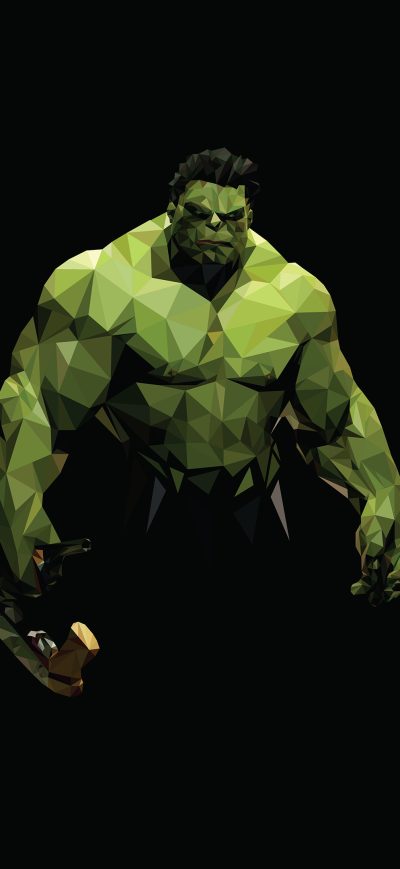 Fond d'écran iPhone Hulk Polyart