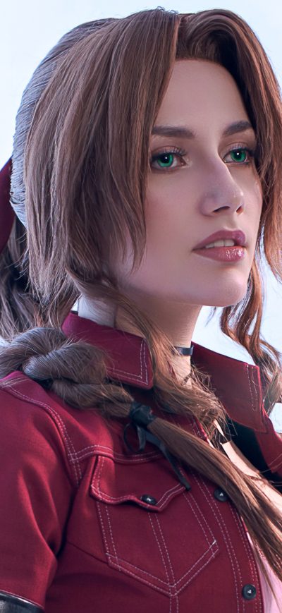 Fond d'écran iPhone Aerith Gainsborough Final Fantasy XV Cosplay 4k