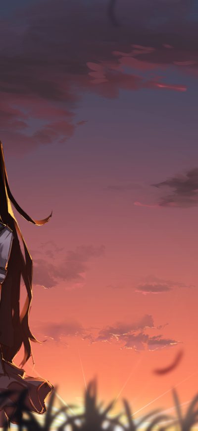 Fond d'écran iPhone Anime Original Girl Red Eyes 4k