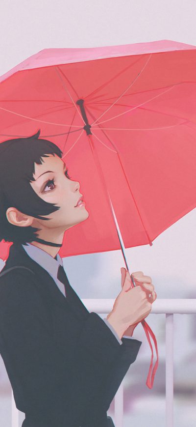 Fond d'écran iPhone Ilya Kuvshinov Anime Girl With Umbrella