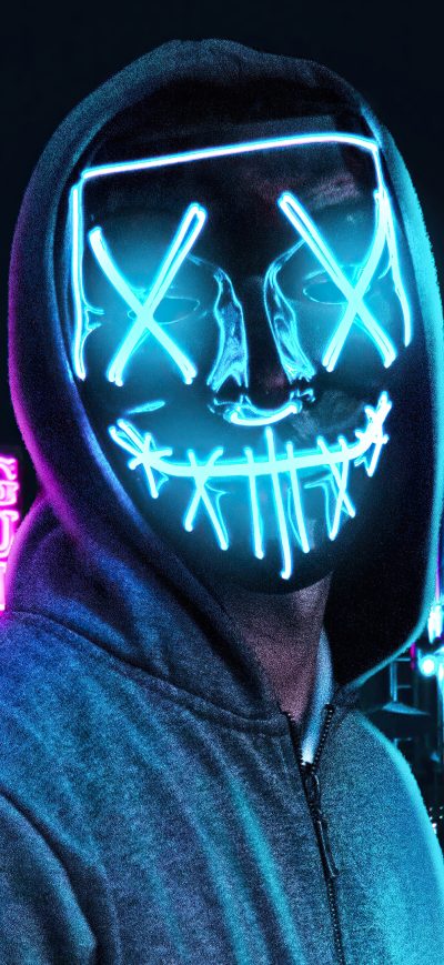 Fond d'écran iPhone Glowing Face Boy 4k