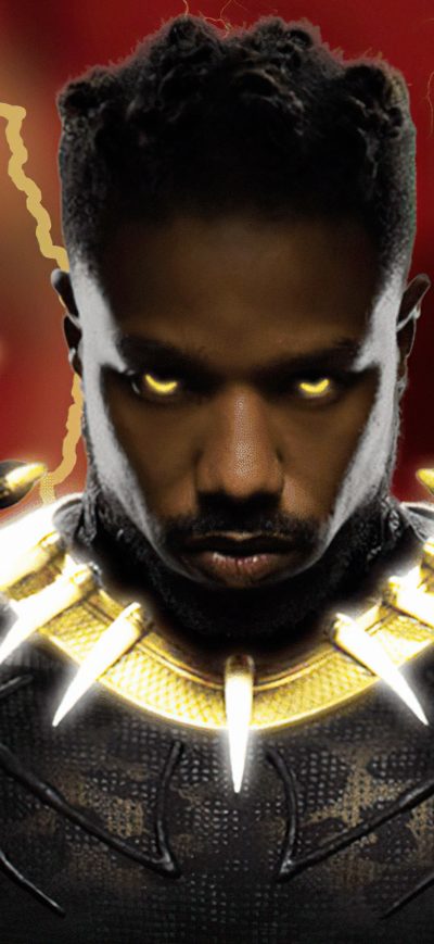 Fond d'écran iPhone Killmonger Black Panther Wakanda Forever