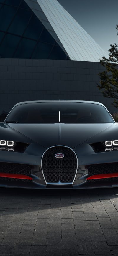 Fond d'écran iPhone Bugatti Chiron CGI Front