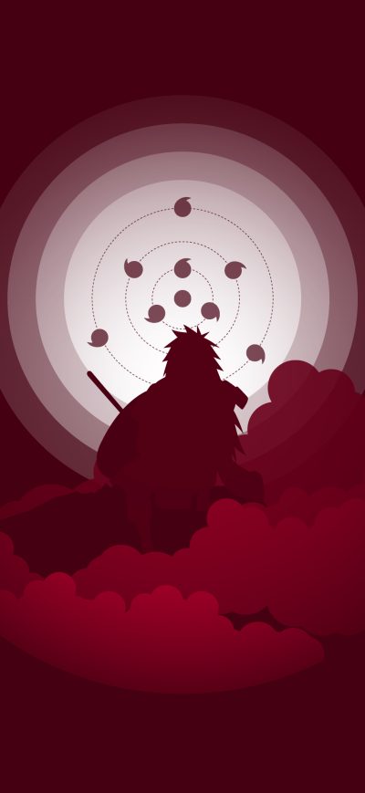 Fond d'écran iPhone Naruto Shippuuden Minimalist 4k