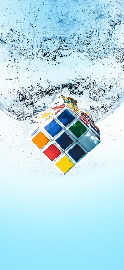 Fond d'écran iPhone Rubiks Cube Splash