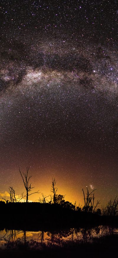 Fond d'écran iPhone Scifi Milky Way 4k