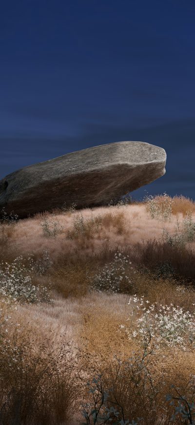 Fond d'écran iPhone The Lonely Rock Chrome Os Dark