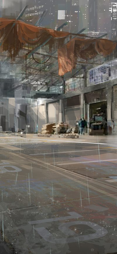 Fond d'écran In The Alley Of Fear 4k sur iPhone