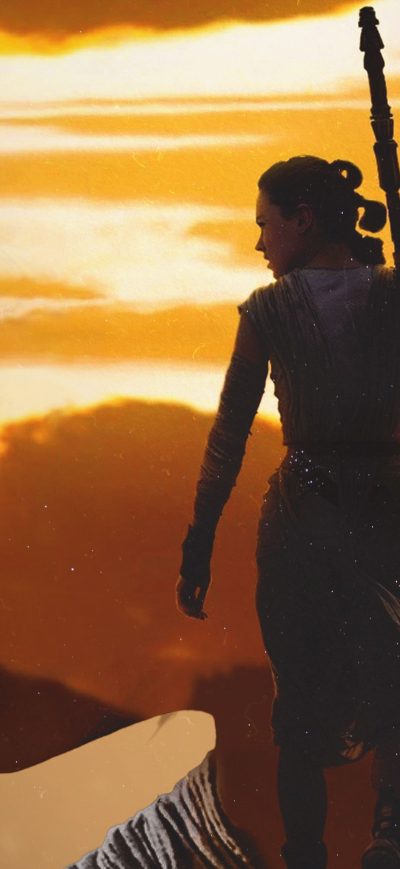 Fond d'écran iPhone Rey Star Wars Artwork