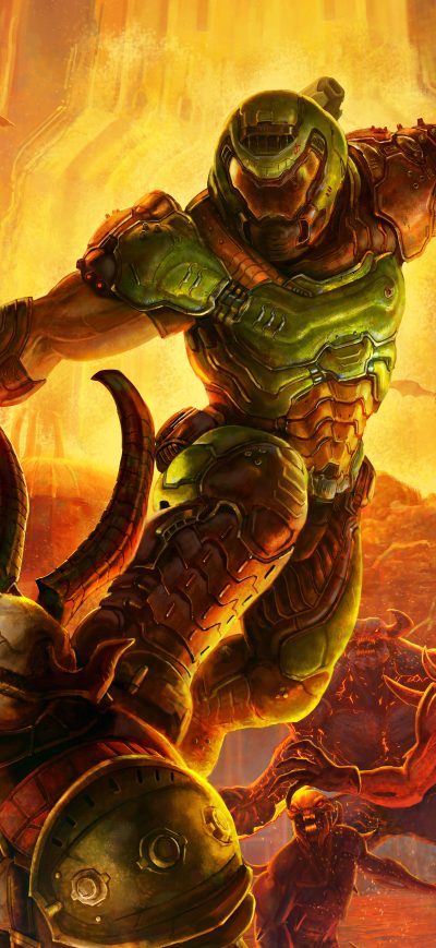 Fond d'écran iPhone Doom Eternal 8k
