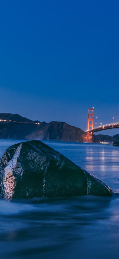 Fond d'écran iPhone Golden Gate Bridge Sunset 8k