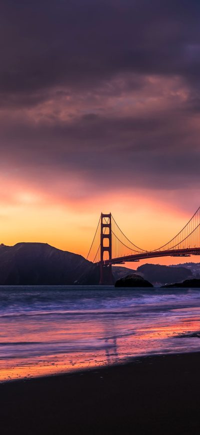 Fond d'écran iPhone Golden Gate Bridge SanFrancicso 4k