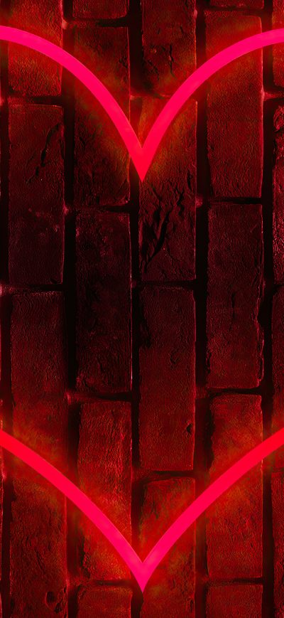 Fond d'écran iPhone Heart On Tile Wall Hd