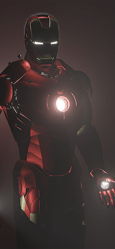Fond d'écran iPhone Iron Man Dark 4k