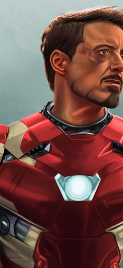 Fond d'écran iPhone Robert Downery JR Iron Man Art