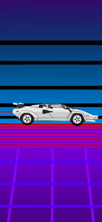 Fond d'écran iPhone Lamborghini Countach Retro