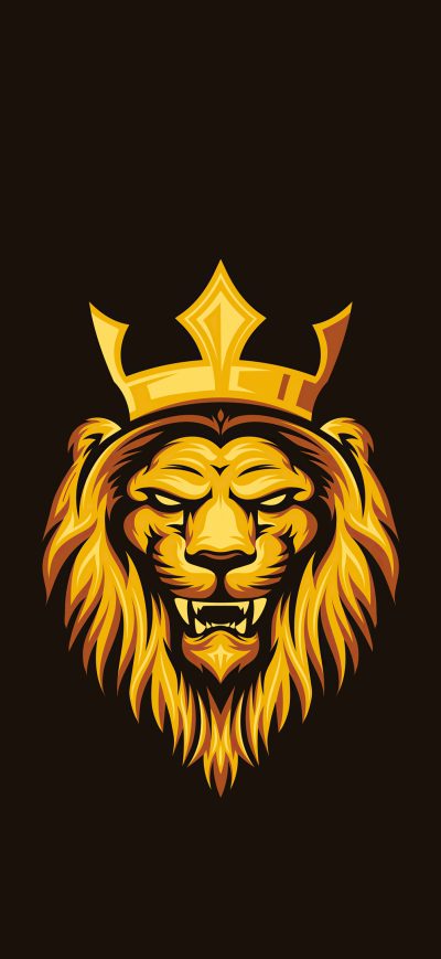 Fond d'écran iPhone Lion King Minimal 4k