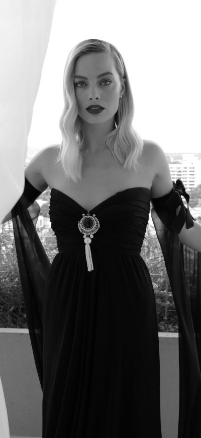 Fond d'écran iPhone Margot Robbie Vogue Uk Oscar 4k